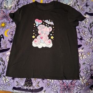 Black Graphic Short Sleeve Tee